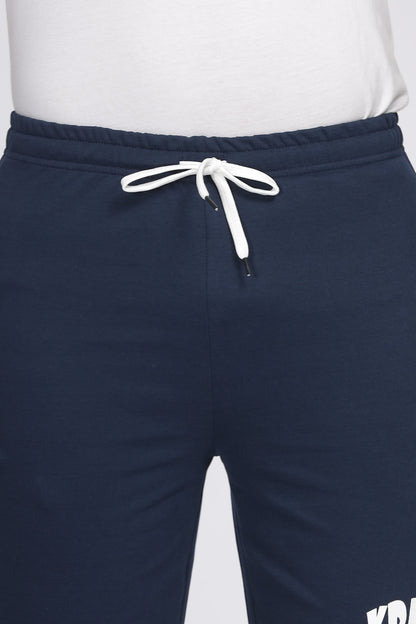 Navy blue lounge zipper shorts