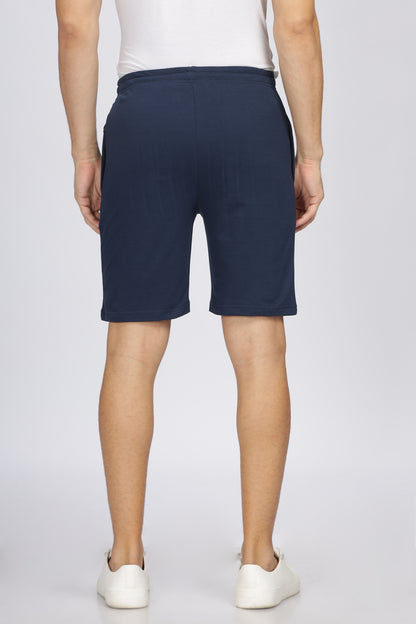 Navy blue lounge zipper shorts