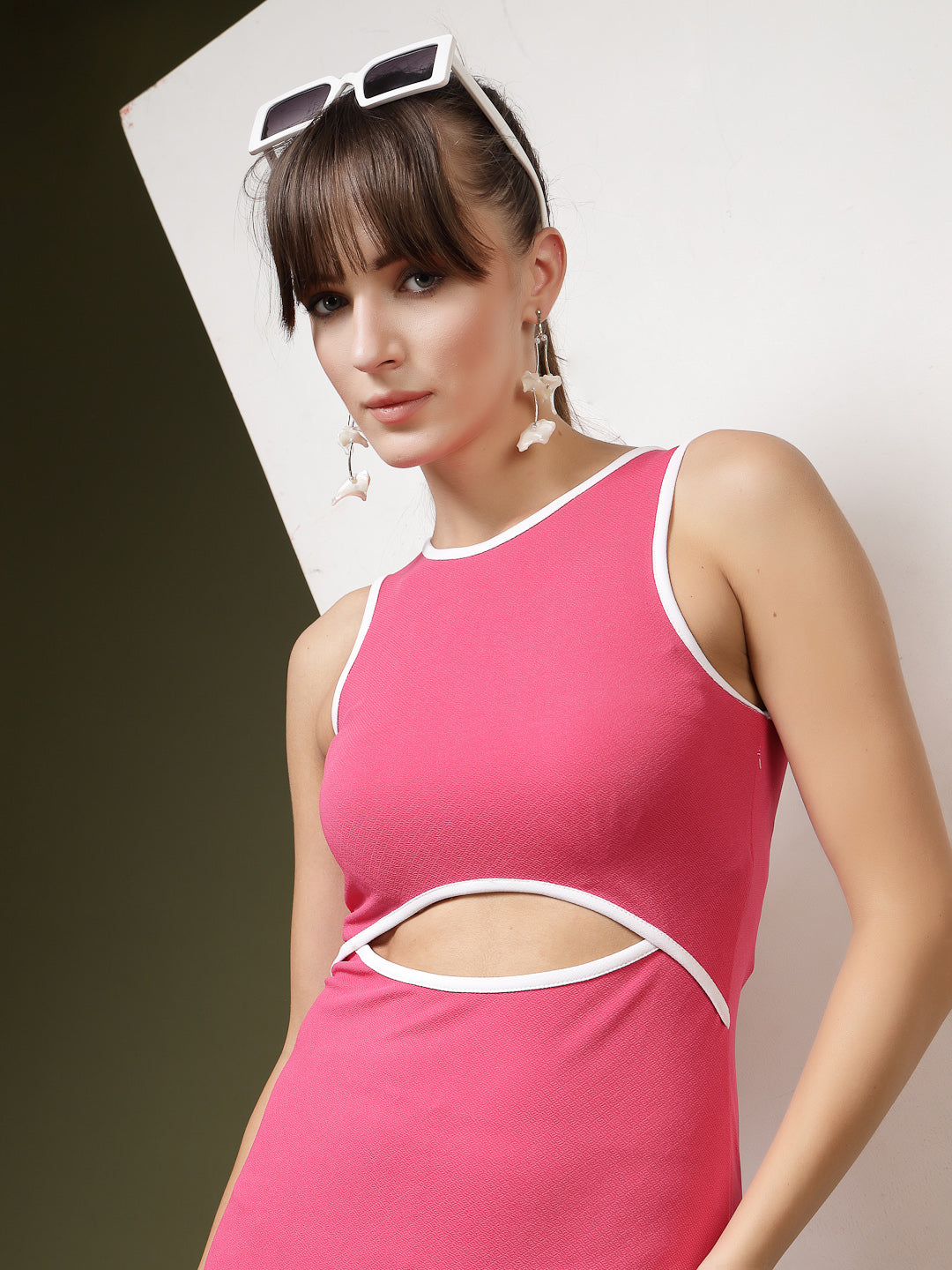 Solid PInk Bodycon Dress